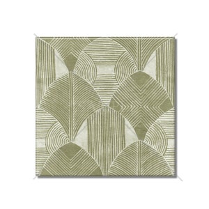 Sage Green Ceramic Tile Vintage Art Deco Design Kitchen Backsplash Tile - Bathroom Tile - Ceramic Accent Tile Backsplash Tile Fireplace Tile