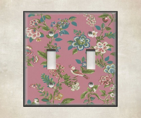 Metal Light Switch Plate Cover Floral Art Home Decor Mixed Flowers Home Decor 
