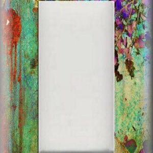 Abstract Art Home Decor Modern Home Decor Flora Metal Light Switch Plate Cover Wallplates Outlets Rocker Triple Double Free Shipping GFI/Rocker - 5