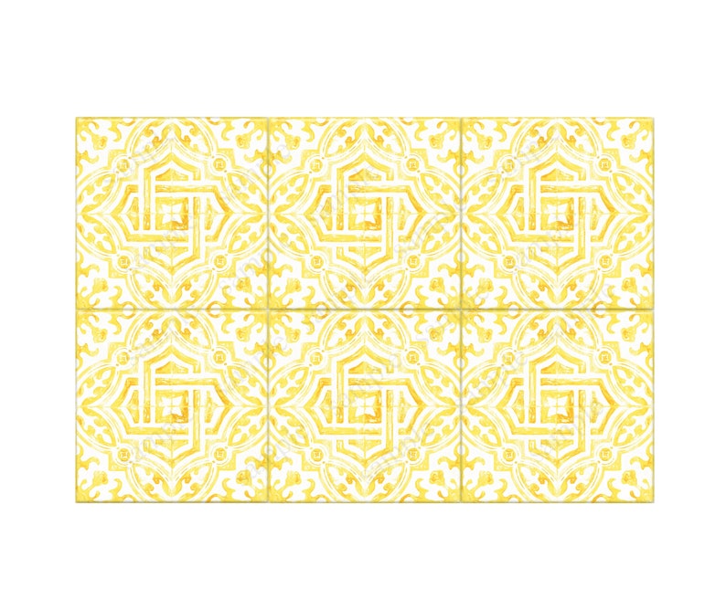 Yellow Ceramic Tile - Bathroom Tile - Decorative Ceramic Tile ...