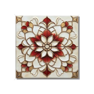 Red Ceramic Tile Unique Patterned Red Kitchen Backsplash Tiles Red Bathroom Tiles Red Accent Tiles Red Fireplace Tile