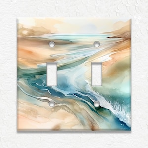 Beach Art Design Switch Plate Covers And Outlets - Decorative Matching Beach Wall Plates And Outlet Covers - Luna Gallery - Free Shipping