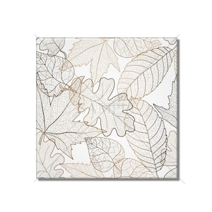 Continuous Leaf Design Ceramic Tile - Brown Leaf Ceramic Kitchen Backsplash Tile - Ceramic Leaf Bathroom Wall Tiles - Tile With Leaves