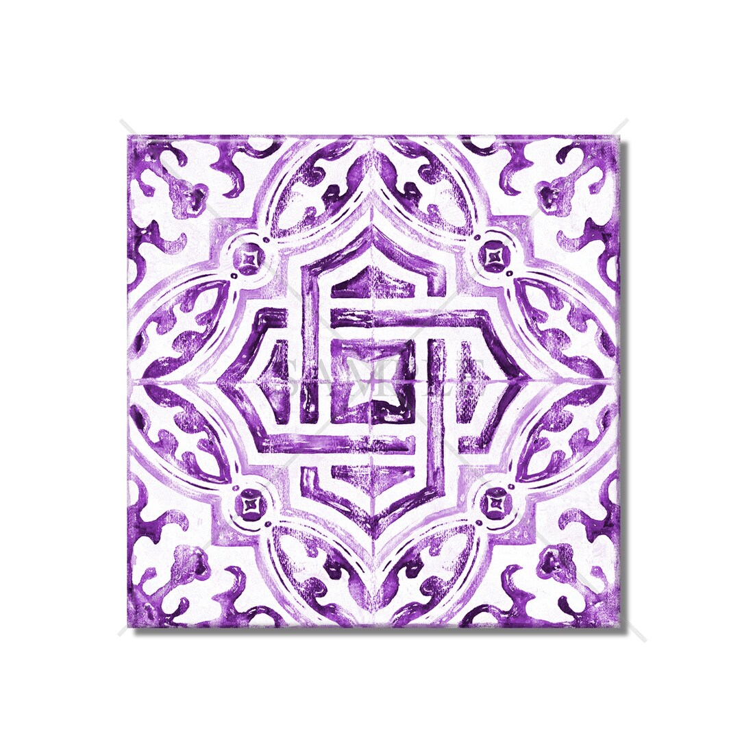 Purple Ceramic Tile Bathroom Tile Decorative Ceramic Tile
