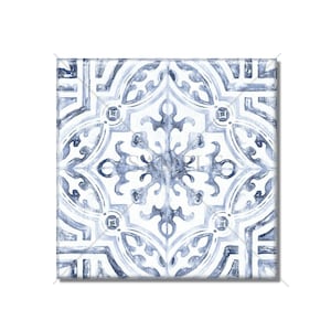 Blue White Kitchen Backsplash Tile - Bathroom Tile - Decorative Ceramic Tile Backsplash - Dark Blue Backsplash Tile - Ceramic Tile Blue