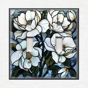 Stained Glass Floral Design Metal Switch Plate Covers And Outlet Covers Unique Light Switch Plate Covers Outlet Covers Decorative Wall Plate