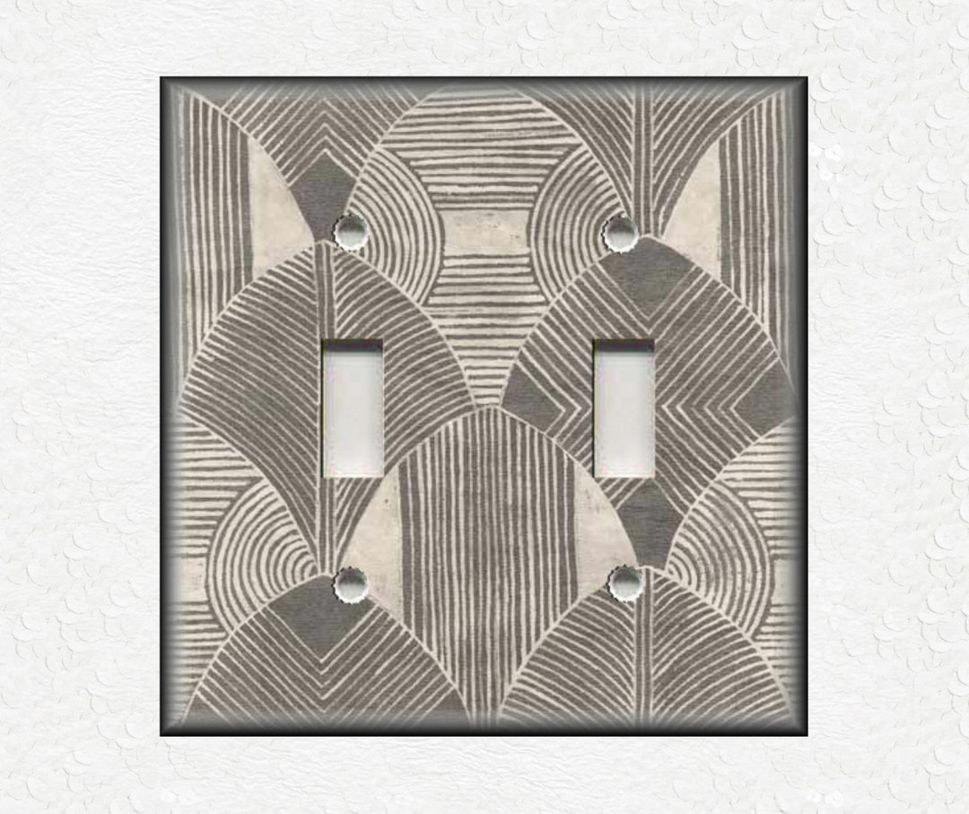 Decorative Printed Switch Plate - Electrical Switch Cover Wall Plate by Art Plates - Wave Curl main image 0