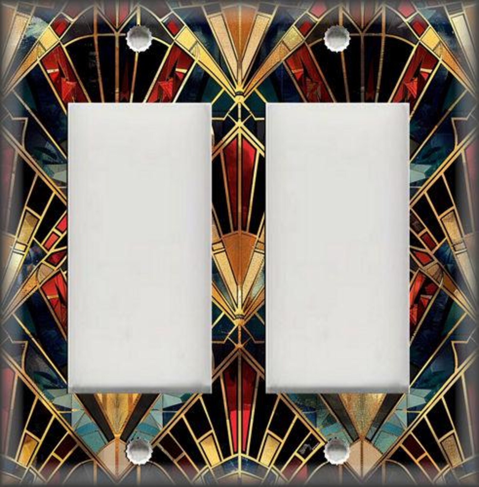 Art Deco Light Switch Coversnull
