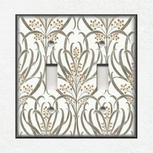 Vintage William Morris Design Switch Plate Cover - Decorative Matching Set Of Switch Plate Covers And Outlet Covers - Art Nouveau Decor