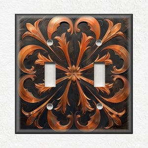 Copper Design Metal Light Switch Plate Covers And Outlet Covers - Copper Design Home Decor - Decorative Copper Wallplates - Copper Outlets