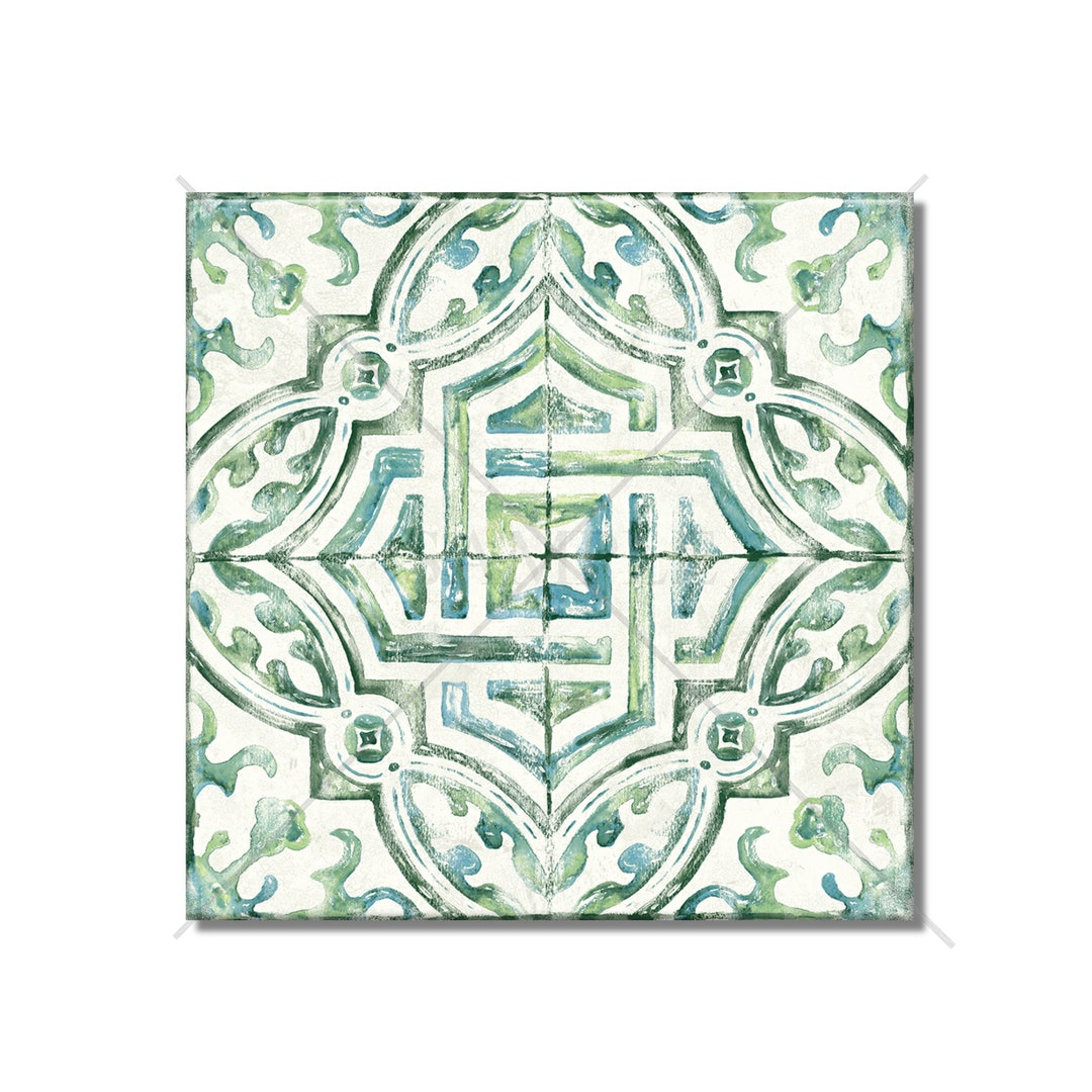 Green and Blue Ceramic Tile Bathroom Tile Decorative Ceramic Tile ...