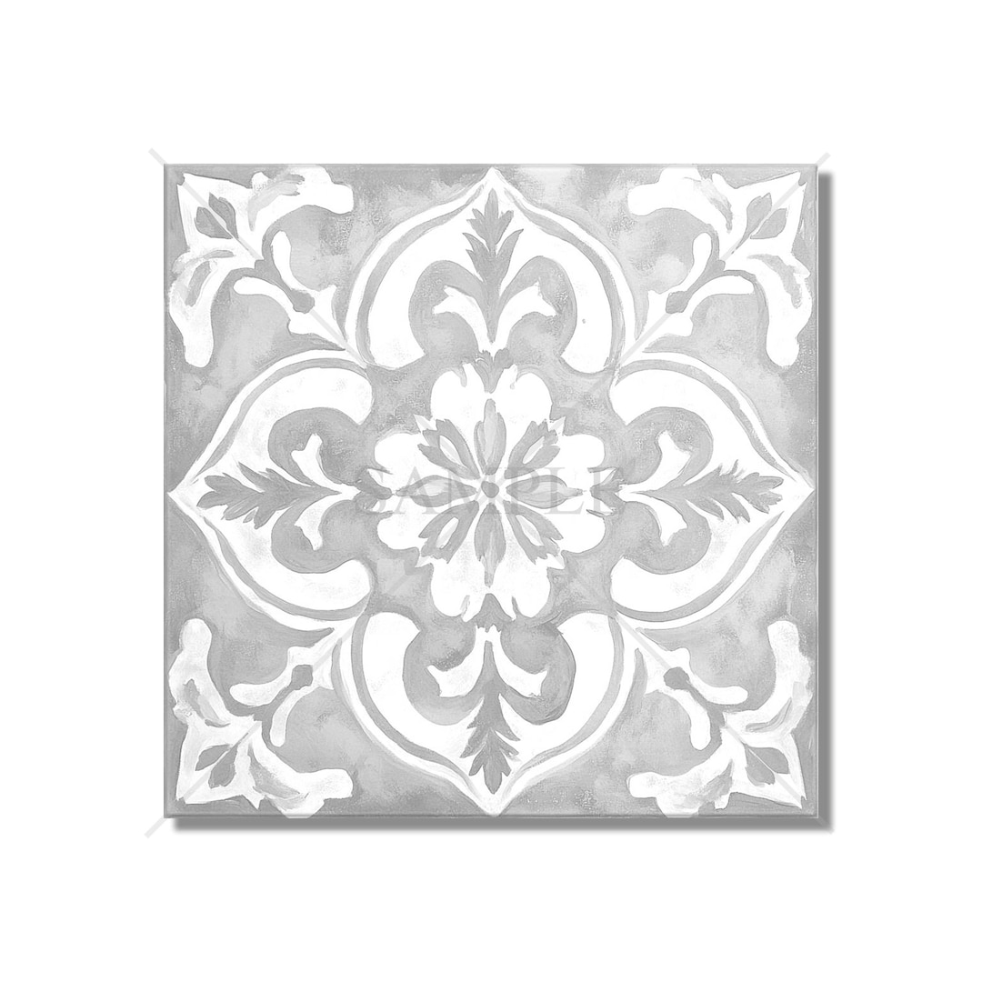 Curated visual reference: Visual Reference: Gray And White Ceramic Tile Vintage Design Grey Kitchen Backsplash