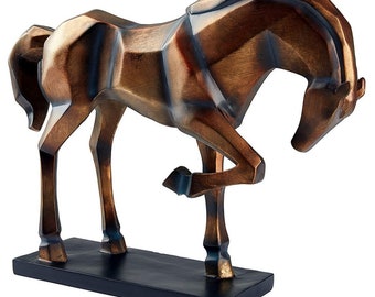 Hansmeier Design-Statue Horse Modern Art - Tischdeko Tischskulptur Wohndeko