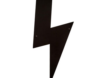 Hansmeier | Wanddeko aus Metall | 25 x 50 cm | Blitz | Deko Industrial