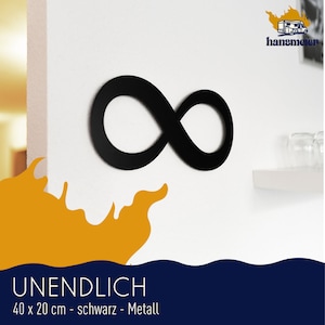 Hansmeier Wanddeko aus Metall 40 x 20 cm Unendlich Deko Industrial Bild 2