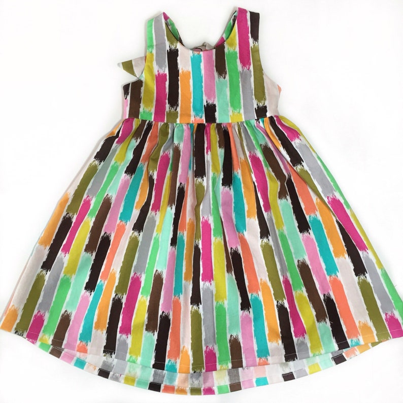 Back to School Art Class Dress Colorful Dress Open Back Etsy