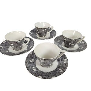 Plateelbakkerij Zuid Holland (PZH) - Gouda - Holanda - xícaras e pires (4) - 1950 imagem 9