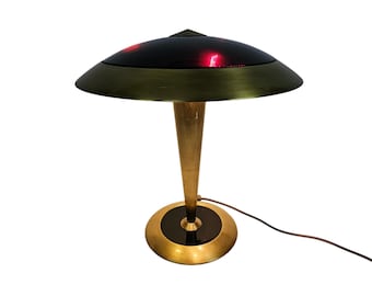 Egoluce - Oscar Torlasco - brass - table lamp - 1980s