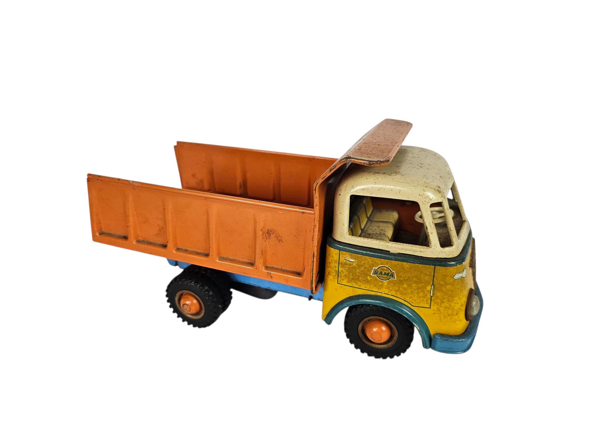 Camion Benne Ancien GOSO En Tôle - Allemagne - 25 Cm - Superbe état