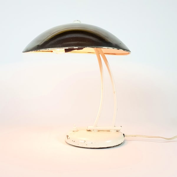 VEB Leuchten | East Germany | table lamp | Bauhaus style | Marianne Brandt style Ufo lamp | 50's |