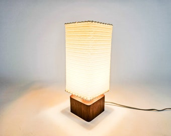 Danish design - table lamp - mid century modern - teak - 1960's