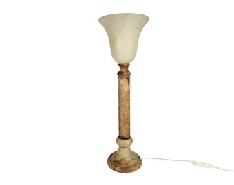 Massive/Pegasam - Chalice lamp - alabaster - Spain - 3rd quarter 20th century