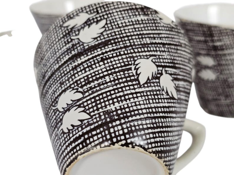 Plateelbakkerij Zuid Holland (PZH) - Gouda - Holanda - xícaras e pires (4) - 1950 imagem 6