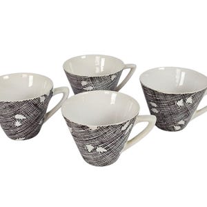 Plateelbakkerij Zuid Holland (PZH) - Gouda - Holanda - xícaras e pires (4) - 1950 imagem 4