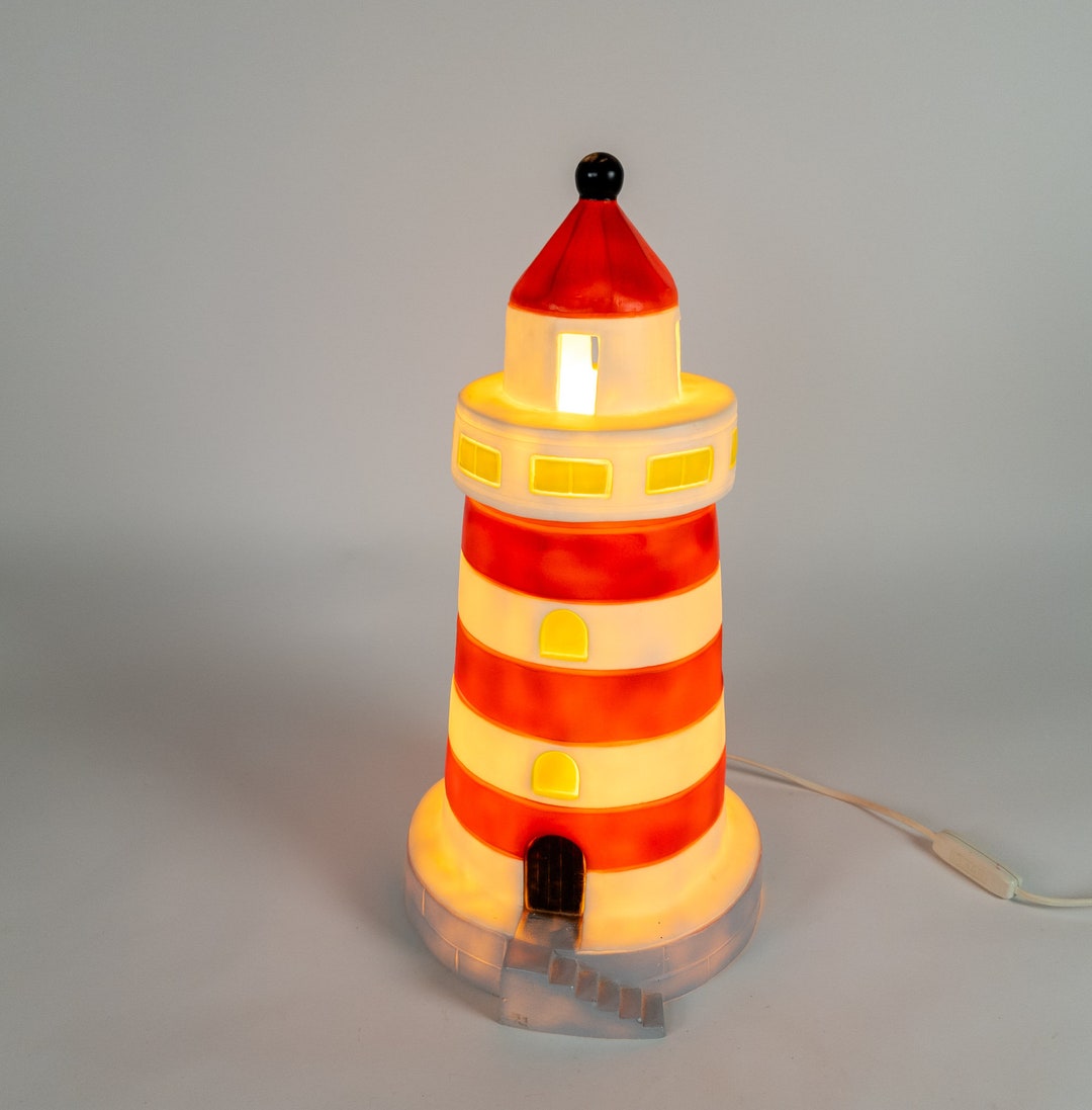 Heico Lamp Lighthouse Lamp Modern Plastic 2000 Etsy