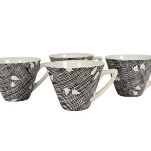 Plateelbakkerij Zuid Holland (PZH) - Gouda - Holanda - xícaras e pires (4) - 1950 imagem 3