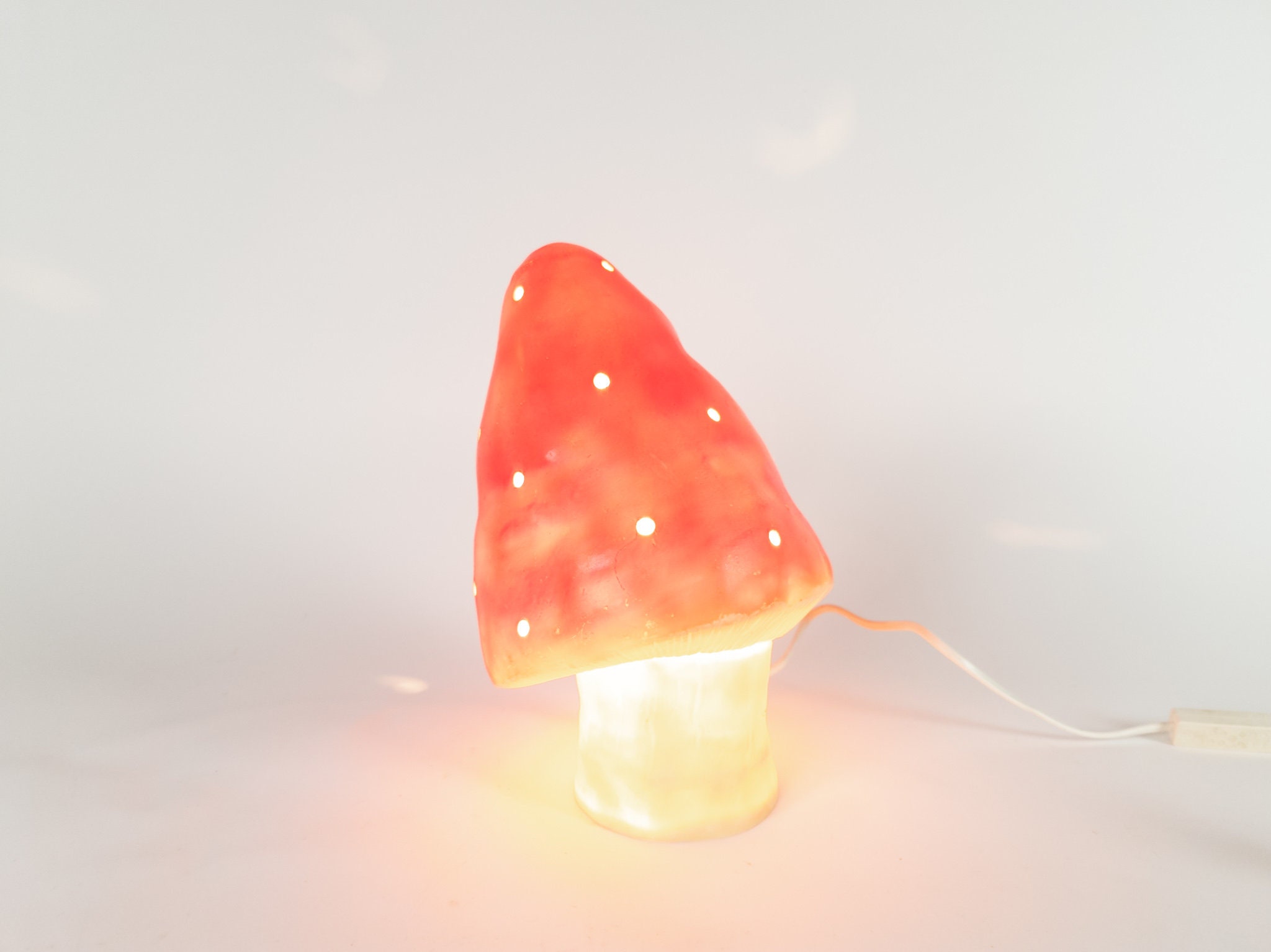 Red Mushroom Lamp from Heico