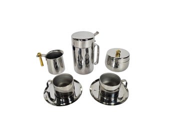 Guido Bergna - GB Italy - set of 5) - stainless steel - Italy - 80's
