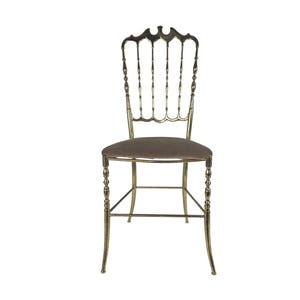 Italian design - Chiavari chair - Giuseppe Gaetano - brass - Italy - 1950&#39;s
