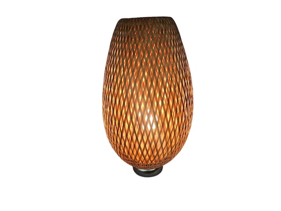 stehleuchte bambus Okinawa Bambus LED Boho Stehleuchte Solar + Akku IP54 online kaufen