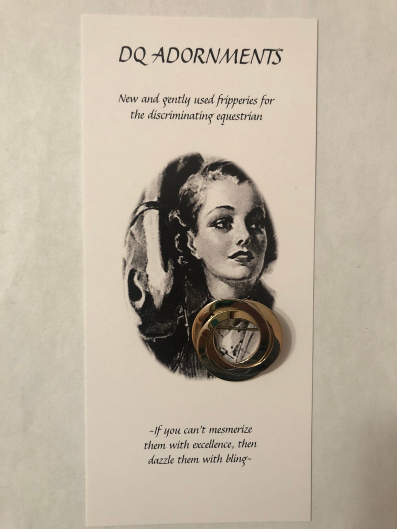 Dressage stock tie pin