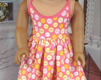 Precious Pink Halter Dress for 18 inch Dolls like American Girl