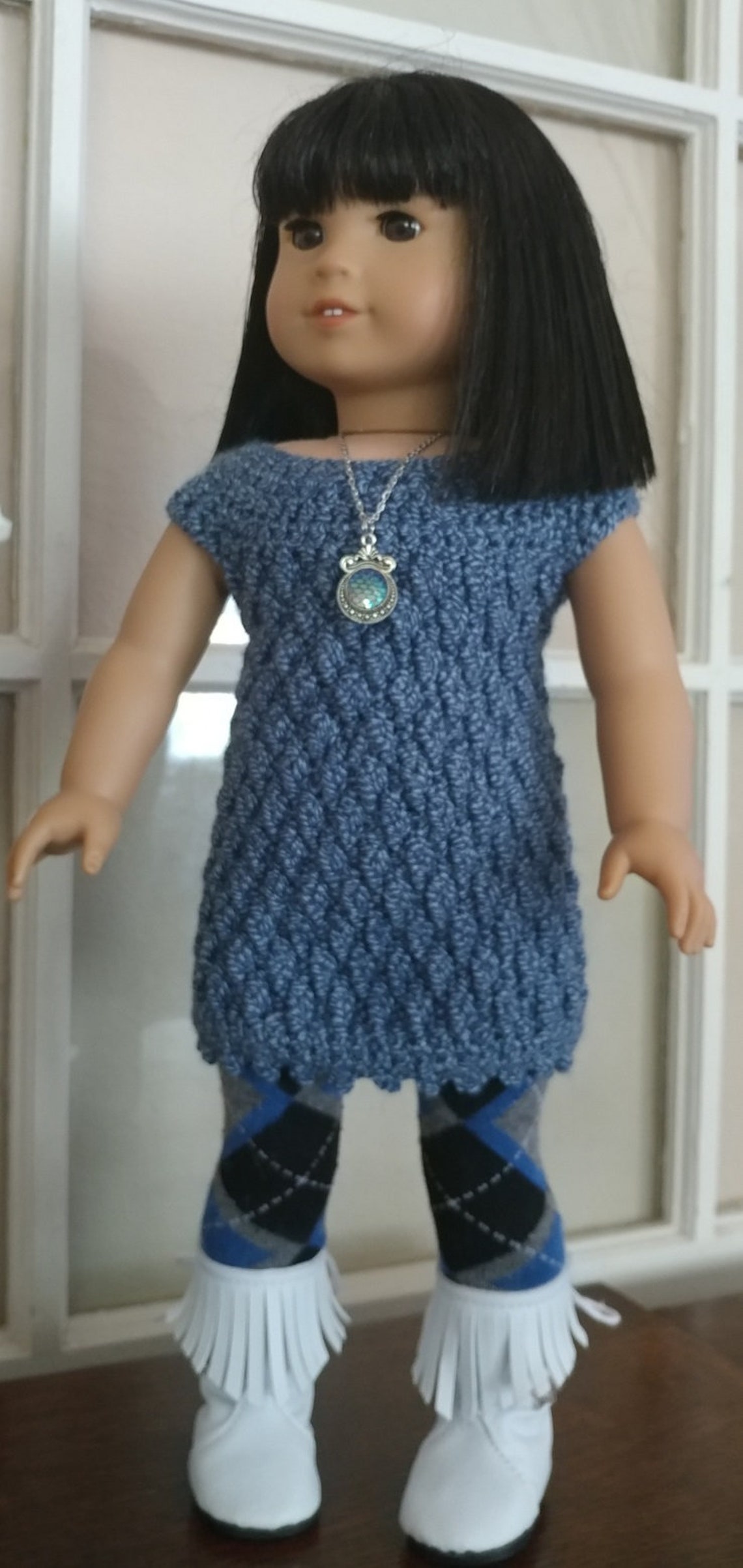Aspen Sweater Dress Crochet Pattern for 18 Inch Dolls Like - Etsy