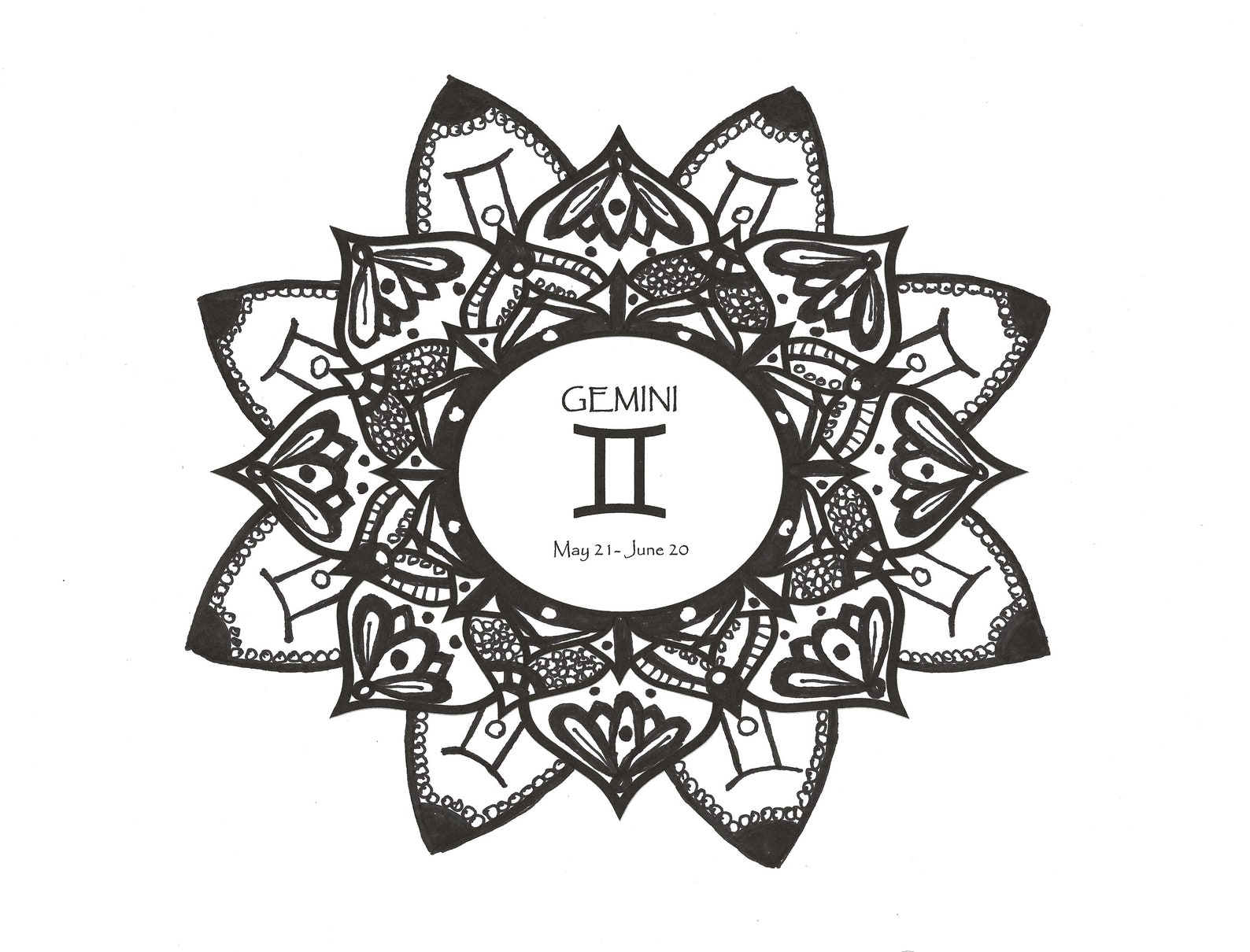 Gemini Vinyl sticker Zodiac Themed waterproof sticker Etsy