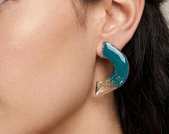 PETROL HOOK EARRINGS