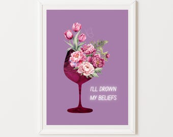 DIGITAL ILLUSTRATION - I'll drown my beliefs
