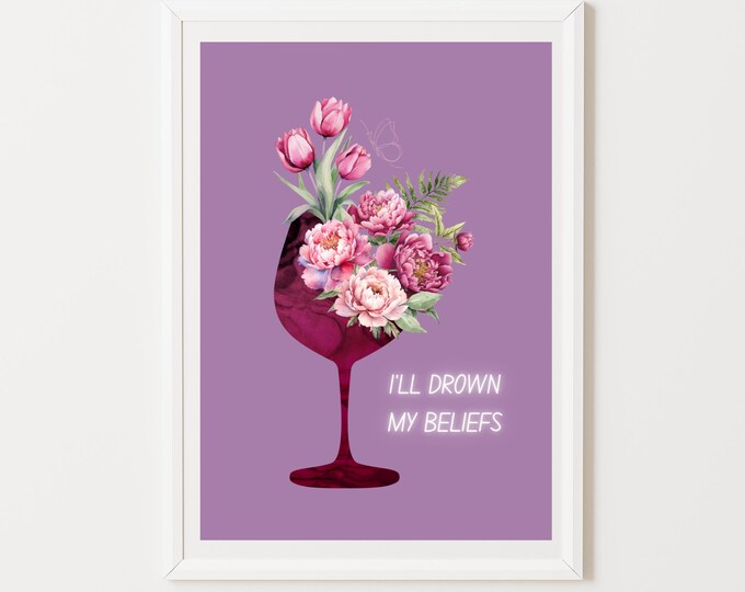 DIGITAL ILLUSTRATION - I'll drown my beliefs