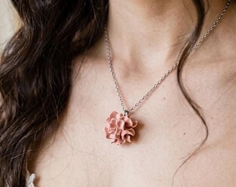 PINK CARNATION NECKLACE