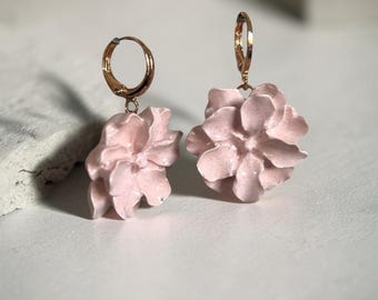 PINK GARDENIA EARRINGS
