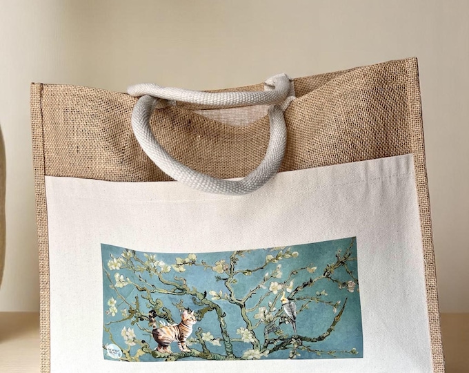 Van Gogh's "Almond Branch in Blossom" Beach Bag
