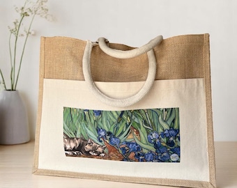 Van Gogh “Iris” Beach Bag