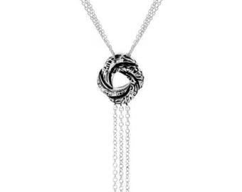 Sterling Silver Algerian Love Knot Pendant Necklace (Inspired by James Bond)