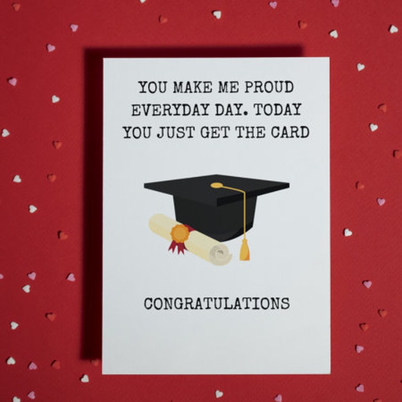 Printable Graduation Card Funny Graduation Card Graduation - Etsy