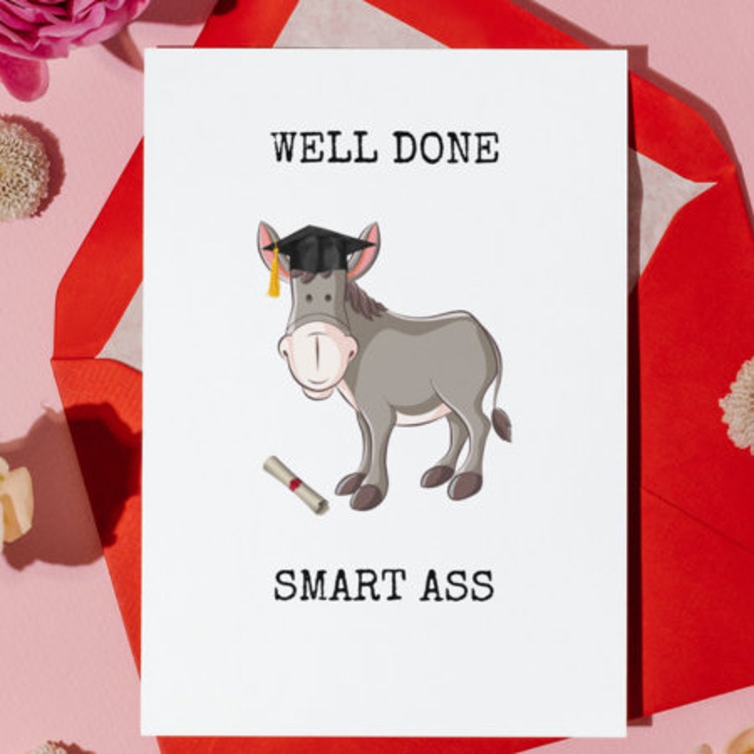 Printable Graduation Card Funny Graduation Card Graduation - Etsy
