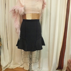 Black Designer Skirt by Sandro Paris Size 1  (Around a size 2) Fit and Flare