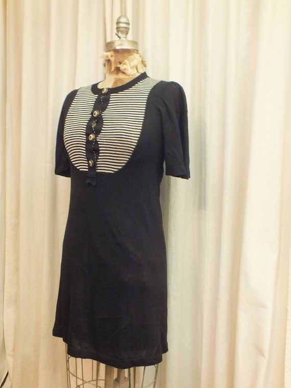 bcbg black knit dress BCBG Max Azria Turtleneck Sweater Dress Sm Black